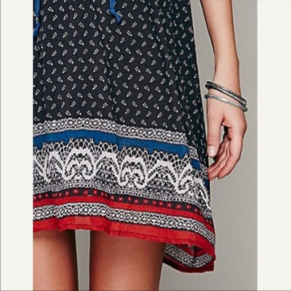 Free People Printed Cold Shoulder Dress - Picture 6 of 6